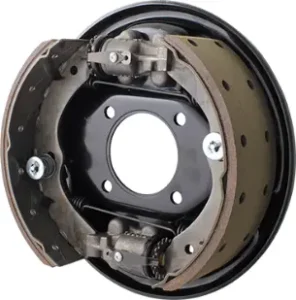 Twin leading shoe type drum brake