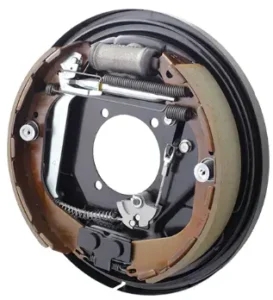 Leading/trailing shoe type drum brake