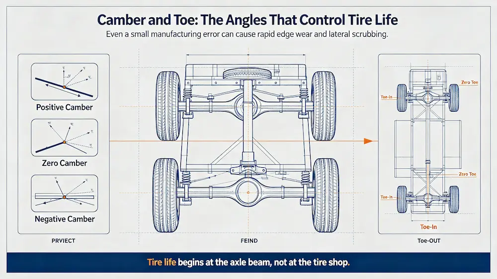 Trailer Axle Geometry and Tire Life