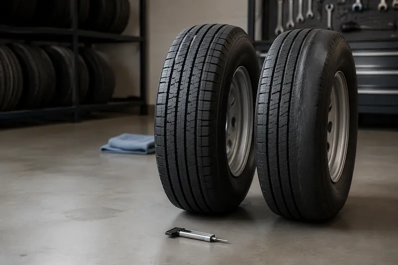 uneven trailer tire wear